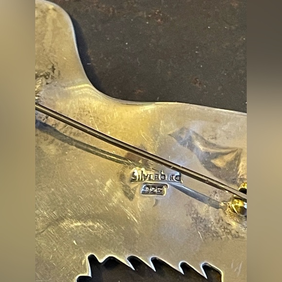 Sterling Irish Setter Golden Retriever Brooch/Handmade Dog Brooch Silver - Picture 11 of 11